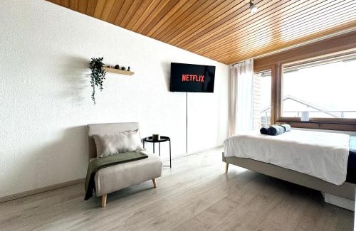 Laax Apartment | Studio mit See- und Bergblick