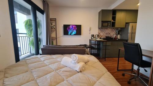 Vila Buarque Apartment | Studio Novo IS Consolação- Ar Condicionado, Academia e Jacuzzi