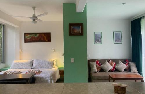 Chemuyil Apartment | Studio with swimming pool at 12 m height over jungle