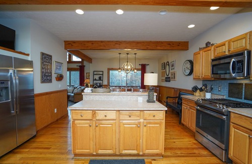 Thayerville House | Stunning 7 Bedroom 6.5 Bath Lakefront Home with Dock Slip