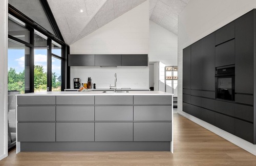 Saksild Strand House | Stunning home in Odder with sauna
