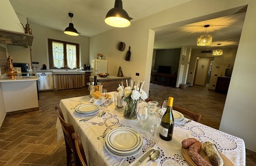 Santa Maria del Giudice Villa | Stunning private villa for 7 guests with WIFI, A/C, TV, veranda, pets allowed and panoramic view