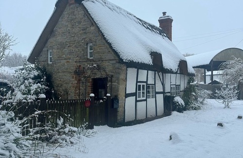 Dorsington Cottage | Stunning Thatched 16th Century Cottage. Dog Friendly. *HOT TUB*