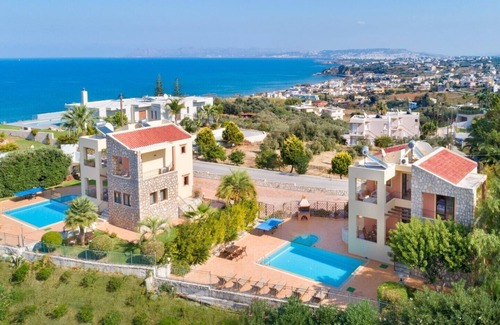 Kato Stalos Villa | Stunning view*Private pool *500mt to Stalos beach