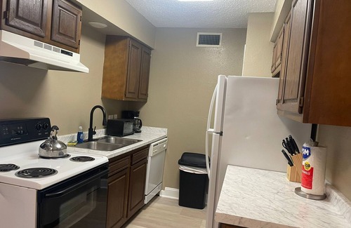 Oaks Historic District Apartment | Stylish 1BR: Comfort & Style