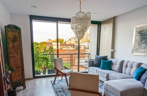 Escandon Apartment | Stylish 2Bed/3Bath/Office in the heart of Condesa with dream kitchen