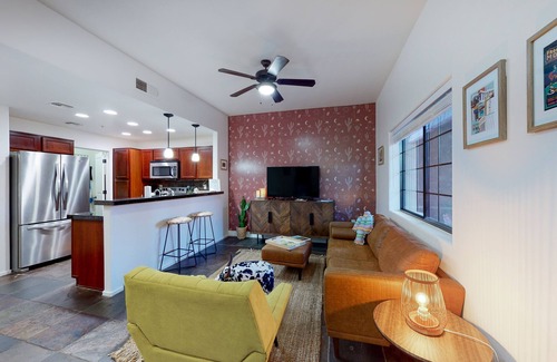 Tucson Condo | Stylish Desert Gem W/Fast WiFi, Private Patio, Central A/C, and Shared Gas Grill