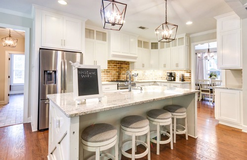 Peach Orchard House | Stylish Hephzibah Home w/Fire Pit & Theater Room!