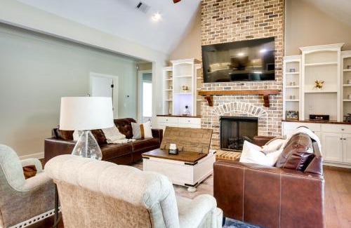 Peach Orchard House | Stylish Hephzibah Home with Fire Pit and Theater Room!