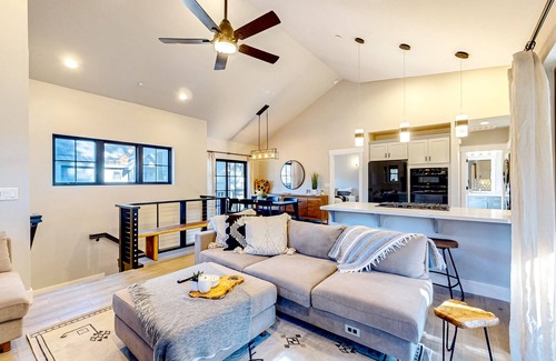 Lincoln Park House | Stylish retreat near skiing & golf with fireplace, balcony, & views, sleeps 6