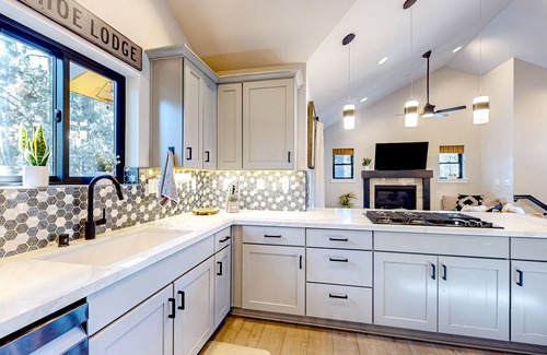 Lincoln Park House | Stylish retreat near skiing & golf with fireplace, balcony, & views, sleeps 6