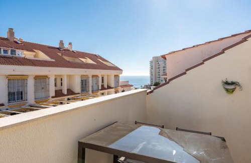 Torrequebrada House | Stylish Seaview Townhouse 3BR Pool 4 Terraces