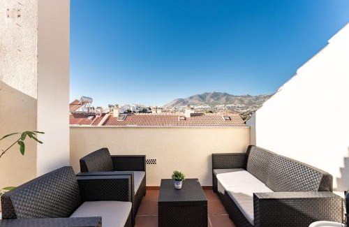 Torrequebrada House | Stylish Seaview Townhouse 3BR Pool 4 Terraces