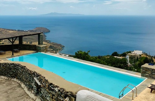 Kato Aprovatou House | Stylish stone house with pool - Aprovato, Androsn