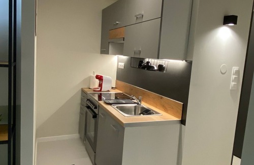 Vardaris Apartment | Stylish Urban Rental Unit With Private Entrance #E1