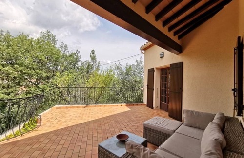 Maureillas-Las-Illas Villa | Stylish villa, 13m private pool, tranquil garden, close to village amenities