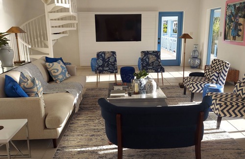 Jessups Village Villa | Stylish Villa above the golf course with great sea views 5 mins. from the beach