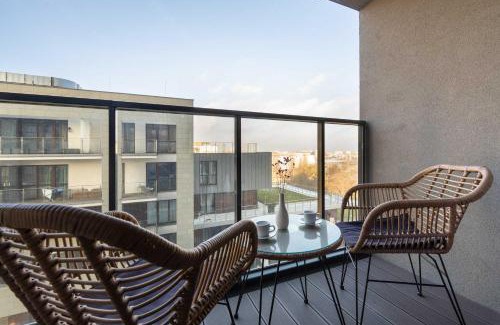 Krzyki Apartment | Stylowy Apartament z Parkingiem & SPA Wrocław by Rent like home