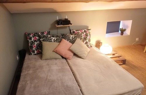 Le Bez Bed & Breakfast | Suite Noelie, son Ecran de Cinema et sa Baignoire d Époque