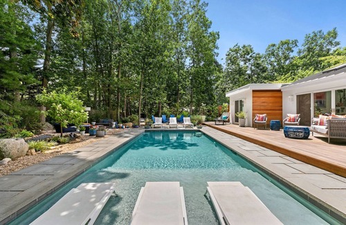 East Hampton House | Summer oasis with heated pool in Northwest Harbor, East Hampton.