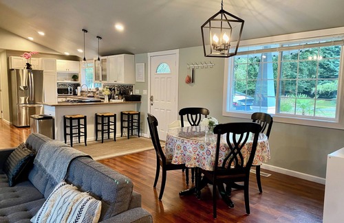 Issaquah House | Sungri-La ☀ tranquil one-acre backyard with mountain views, next to a river park
