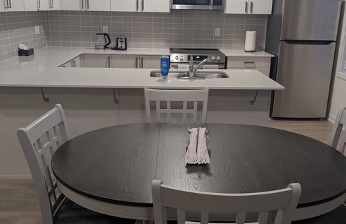 Ajax House | Sunlight, Rooftop terrace with BBQ set up, close to Pickering Casino.