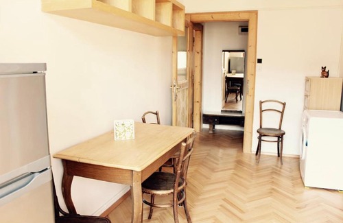 Prague 6 Apartment | Sunny apartment with balcony near Prague Castle with Prague Castle view