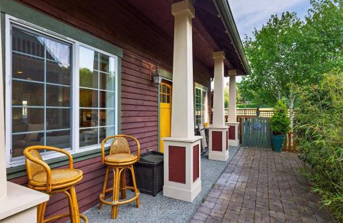 Langley House | Sunny Backyard Fireplace Coastal Access in Peaceful Neighborhood Near Shopping