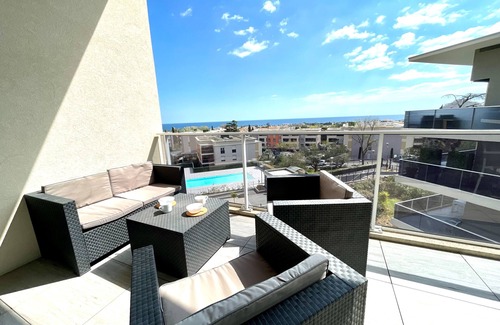 Bastide Giraud Apartment | Superb sea view apartment in Villeneuve-Loubet