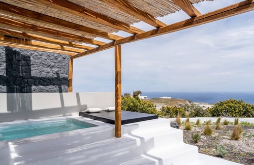 Imerovigli Villa | Superior Santorini Villa | 1 Bedroom | Villa Thea | Private Heated Jacuzzi &.