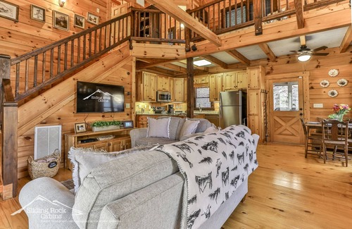 Ellijay Cabin | Sweet Water Retreat- 2/2 River Front, dog friendly, HOT TUB