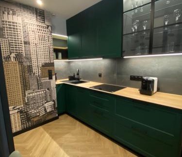 Srodmiescie Apartment | Szmaragdowy apartament w centrum Łodzi