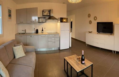 Santa-Lucia-di-Moriani Apartment | T2 apartment of 40m2 feet in the water + swimming pool