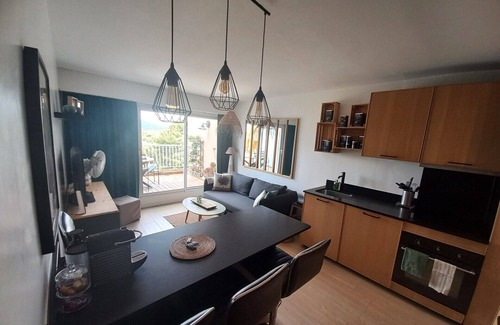 Toulon - Hyeres Apartment | T2 duplex+2 large terraces on Hyères harbor,4 pers, 5 mn walk to beaches !