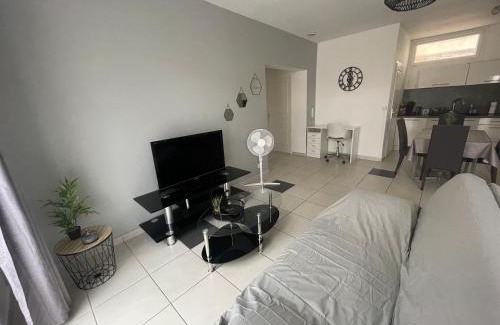 Saint-Hippolyte Apartment | T3 rdc, terrasse ombragée, parking avec portail