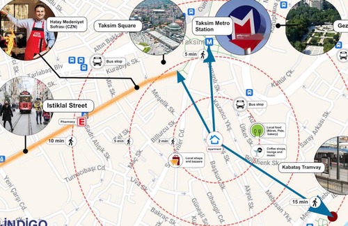Cihangir Apartment | Taksim Bright 2BR Apt: Balcony, Cozy Interiors