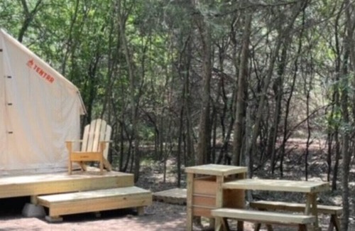 Irene RV Rental | Tentrr Signature Site - Blue Moon Camping (Woods)