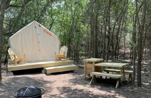 Irene RV Rental | Tentrr Signature Site - Blue Moon Camping (Woods)