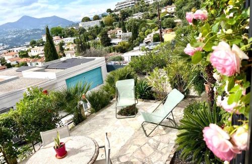 Mont Boron Apartment | Terrasse, vue mer & montagne, parking & clim
