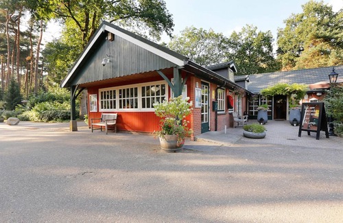 Markelo Ski Chalet | Thatched Home by Pond in Holiday Park
