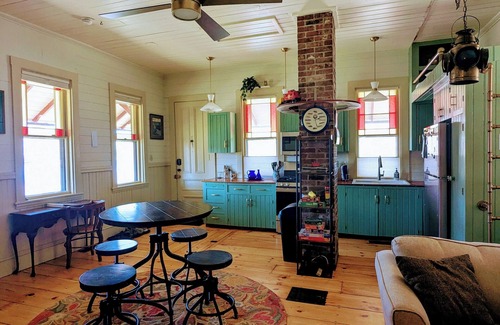 Barnstead House | The Barnstead Train Depot 1889, Waterfront, Private Dock, Rail Trail