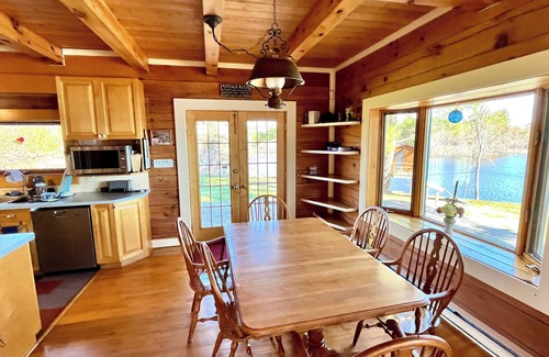 Pontiac Ski Chalet | The Beacon - Lakefront Log Home for Families, a quiet summer or winter paradise!