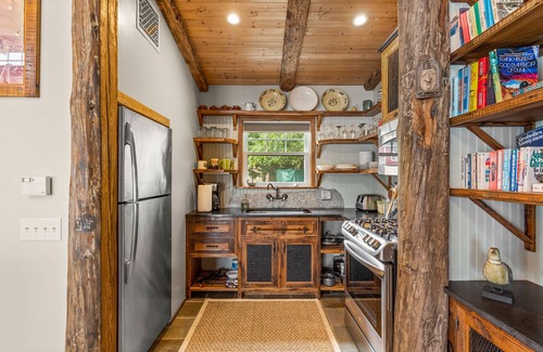 Winter Harbor Cottage | The Boathouse feet from the ocean, modern farmhouse décor with spectacular views