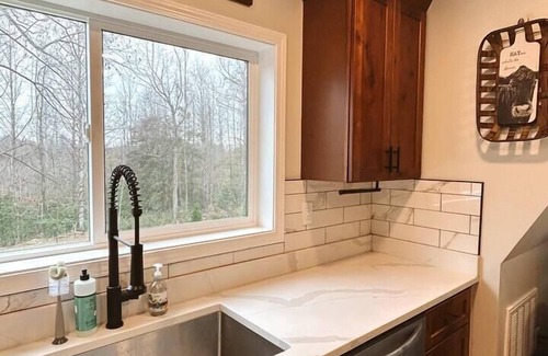 Flat Rock Cabin | The Coop: NEW A-frame w/Hot Tub + Fire Pit + Loft. Pet Friendly!