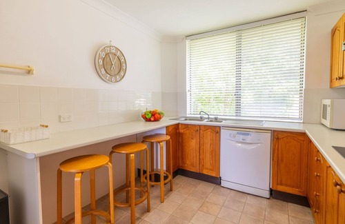 Fingal Bay Apartment | The Dunes 8,38 Marine Dr - complex pool, tennis court and Wi-Fi