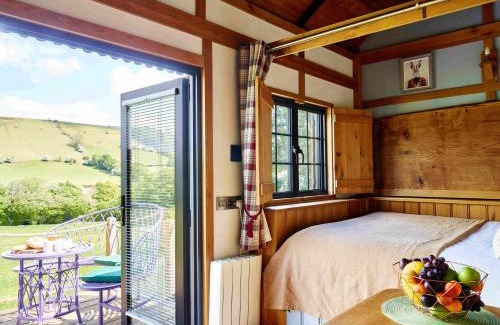Trecastle Apartment | The Flying Scotsman Shepherd's Hut with Hot Tub