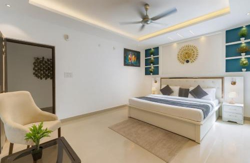 Harda Hotel | The Ginger, Vrindavan #Big Swimming Pool #luxury Rooms # Lush Garden # Family Friendly # Kids Play Zone # Calm & Spiritual Vibes # Away From City Hustle# By elegance group#