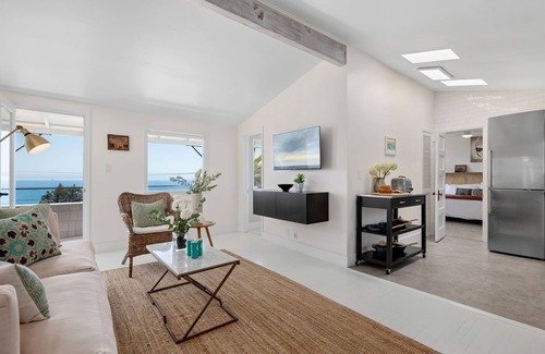 Summerland Condo | The Hippest Destination in Summerland! Ocean Views, Elevated Interior, and More!