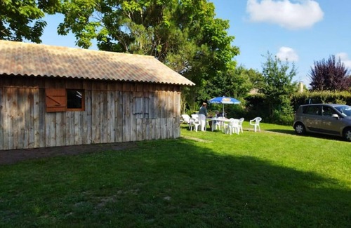 Le Porge Ski Chalet | The little blue cabin hidden in the meadow