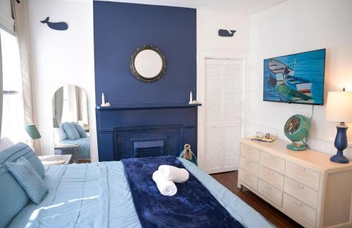 Savannah Victorian District Apartment | The Maiden Voyage - Themed Getaway, Steps to Forsyth, King Bed, Grill, Games, Picnic Basket